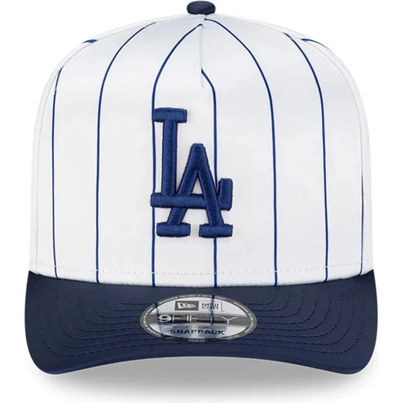 kapa-zaobljena-bijela-snapback-9fifty-a-frame-satin-pinstripe-los-angeles-dodgers-mlb-new-era