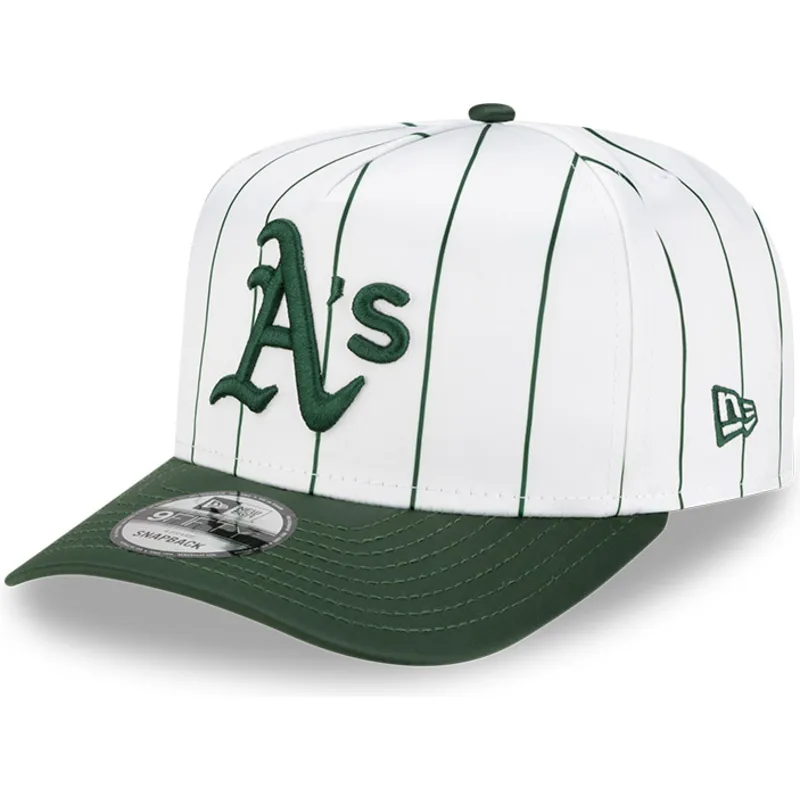 kapa-zaobljena-bijela-snapback-9fifty-a-frame-satin-pinstripe-oakland-athletics-mlb-new-era
