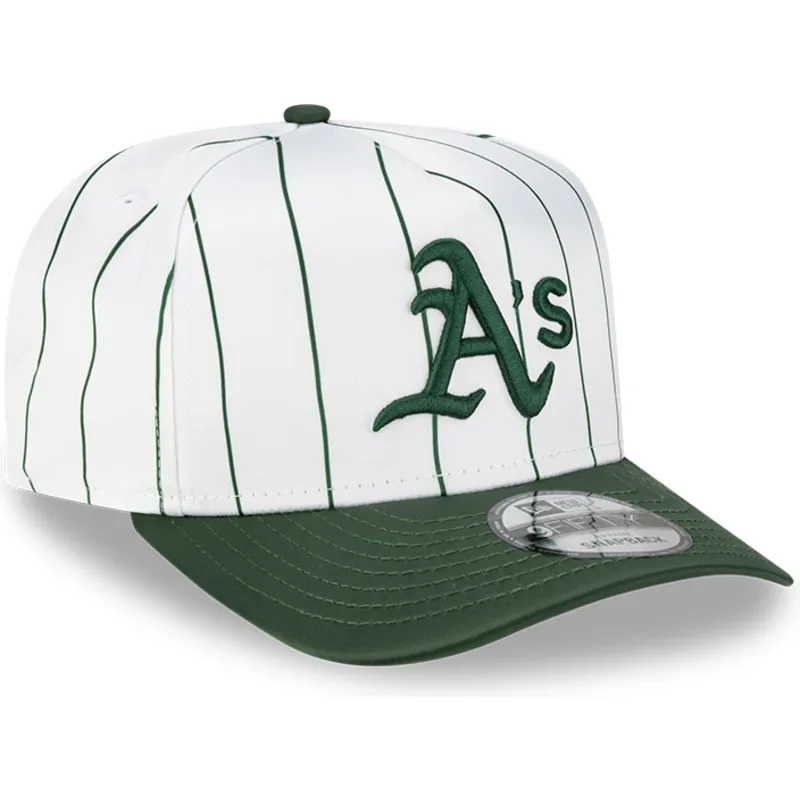 kapa-zaobljena-bijela-snapback-9fifty-a-frame-satin-pinstripe-oakland-athletics-mlb-new-era
