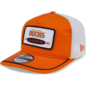 Cap zaobljena orange snapback 19TWENTY Embroidered Patch Anaheim Ducks NHL New Era