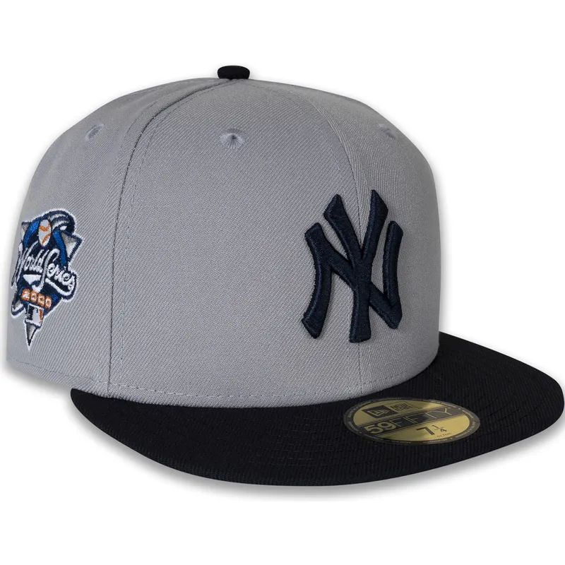 kapa-ravna-siva-prilagodena-59fifty-world-series-2000-side-patch-new-york-yankees-mlb-new-era