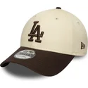 kapa-zaobljena-smeda-podesiv-9forty-side-patch-los-angeles-dodgers-mlb-new-era