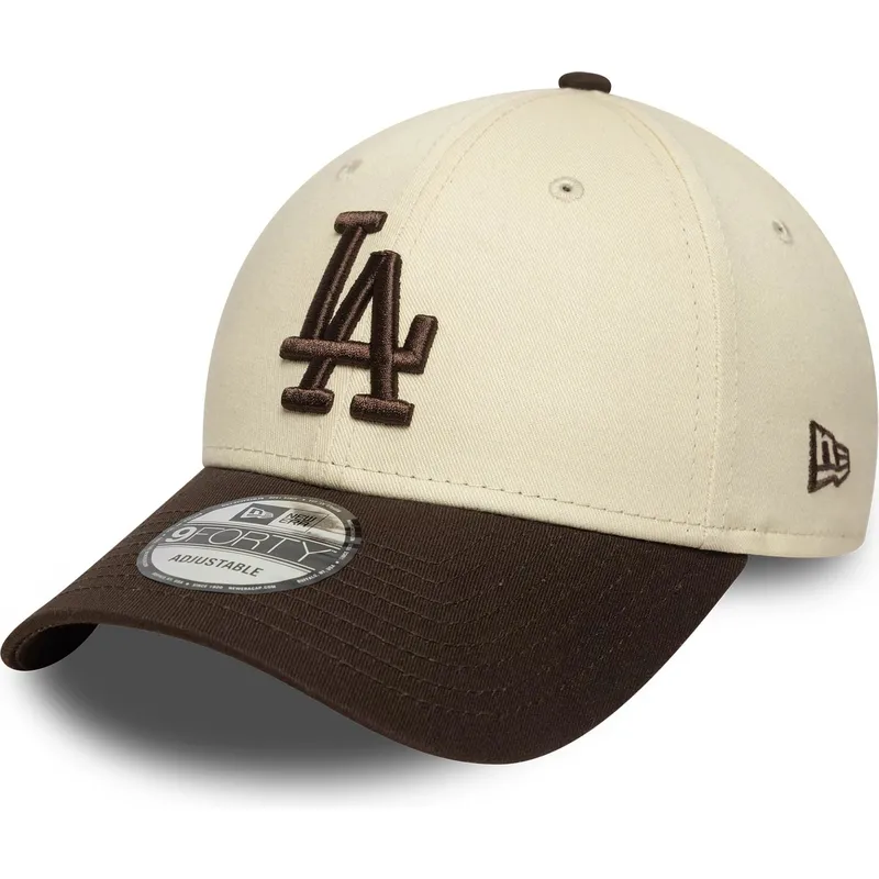 kapa-zaobljena-smeda-podesiv-9forty-side-patch-los-angeles-dodgers-mlb-new-era