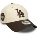 kapa-zaobljena-smeda-podesiv-9forty-side-patch-los-angeles-dodgers-mlb-new-era