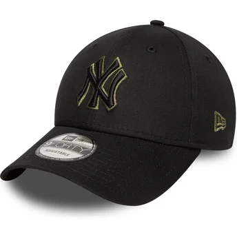 Kapa zaobljena crna podesiv 9FORTY Outline New York Yankees MLB New Era