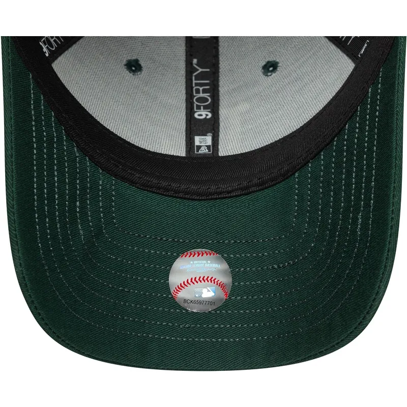 kape-zaobljena-zelena-podesiva-traka-9forty-visor-script-los-angeles-dodgers-mlb-new-era