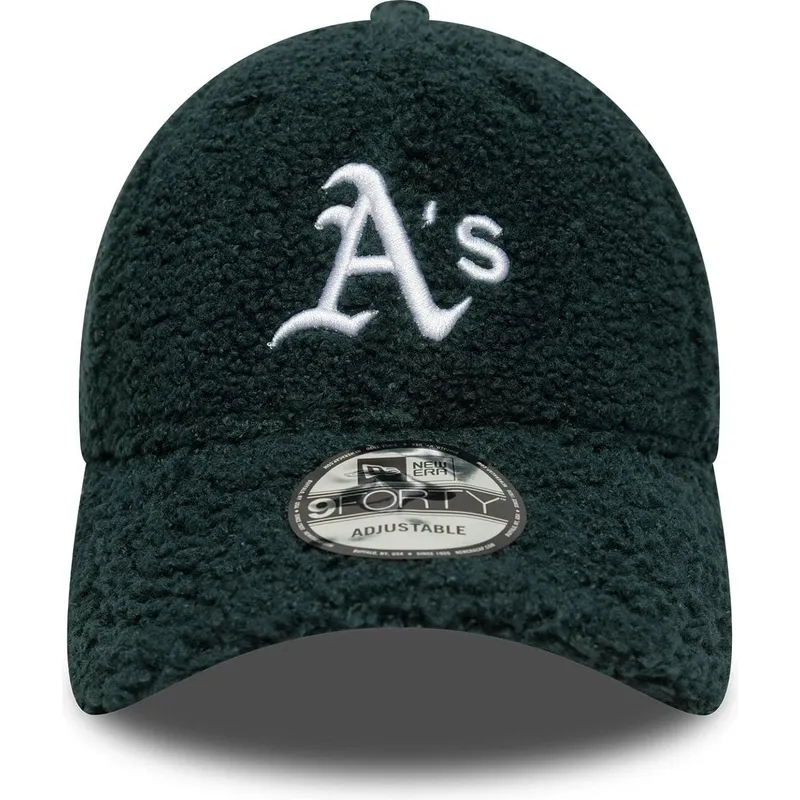 kapa-zaobljena-zelena-podesiv-9forty-winter-borg-oakland-athletics-mlb-new-era