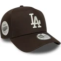 cap-zaobljena-brown-snapback-9forty-e-frame-side-patch-los-angeles-dodgers-mlb-new-era