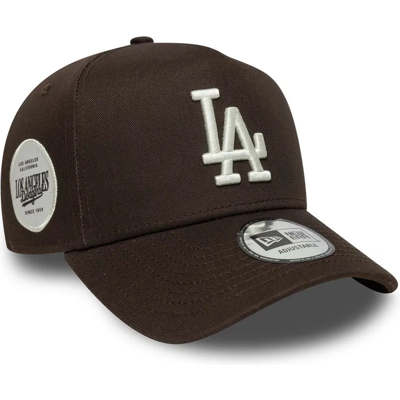 cap-zaobljena-brown-snapback-9forty-e-frame-side-patch-los-angeles-dodgers-mlb-new-era