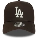 cap-zaobljena-brown-snapback-9forty-e-frame-side-patch-los-angeles-dodgers-mlb-new-era