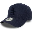 kapa-zaobljena-mornarsko-plava-snapback-9forty-e-frame-melton-los-angeles-dodgers-mlb-new-era