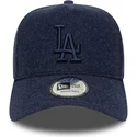 kapa-zaobljena-mornarsko-plava-snapback-9forty-e-frame-melton-los-angeles-dodgers-mlb-new-era