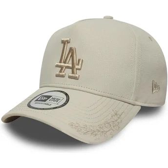 Kape zaobljena bež snapback 9FORTY E Frame Tonal Icon Los Angeles Dodgers MLB New Era