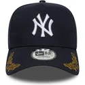 kapa-zaobljena-mornarsko-plava-snapback-9forty-e-frame-tonal-icon-new-york-yankees-mlb-new-era