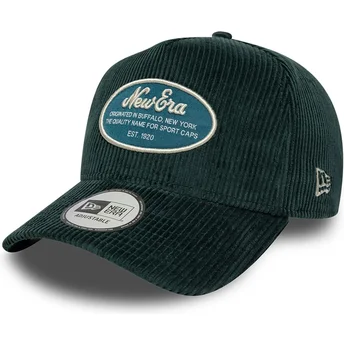 New Era Curved Brim 9FORTY E Frame Patch Cord Green Snapback Cap