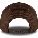 new-era-curved-brim-9forty-e-frame-patch-cord-brown-snapback-cap