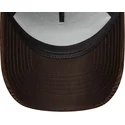 new-era-curved-brim-9forty-e-frame-patch-cord-brown-snapback-cap