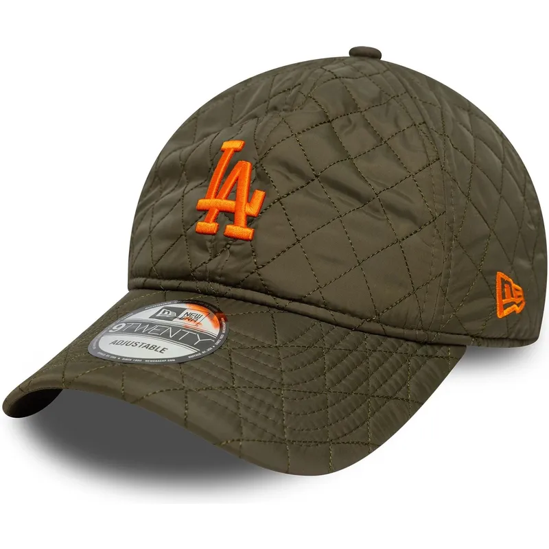 cap-zaobljena-green-adjustable-strap-9twenty-quilted-los-angeles-dodgers-mlb-new-era
