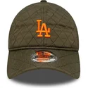 kapa-zaobljena-zelena-podesiv-9twenty-quilted-los-angeles-dodgers-mlb-new-era