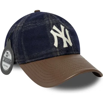 Cap zaobljena multicolor adjustable strap 9TWENTY Img Loden Leather New York Yankees MLB New Era