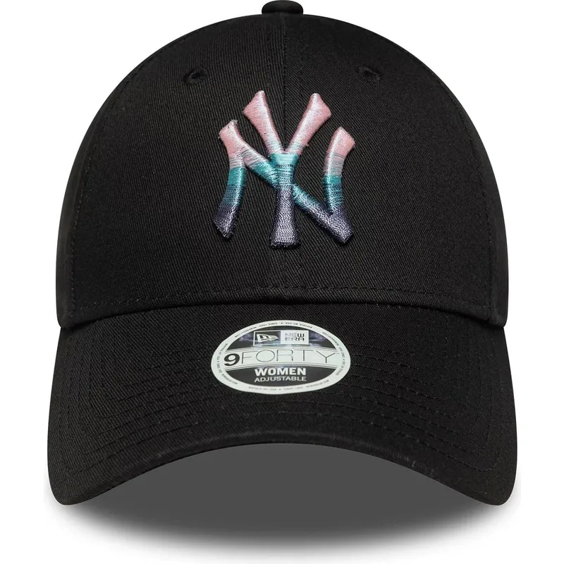 kapa-zaobljena-crna-podesiv-9forty-metallic-new-york-yankees-mlb-new-era