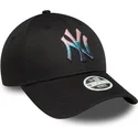 kapa-zaobljena-crna-podesiv-9forty-metallic-new-york-yankees-mlb-new-era