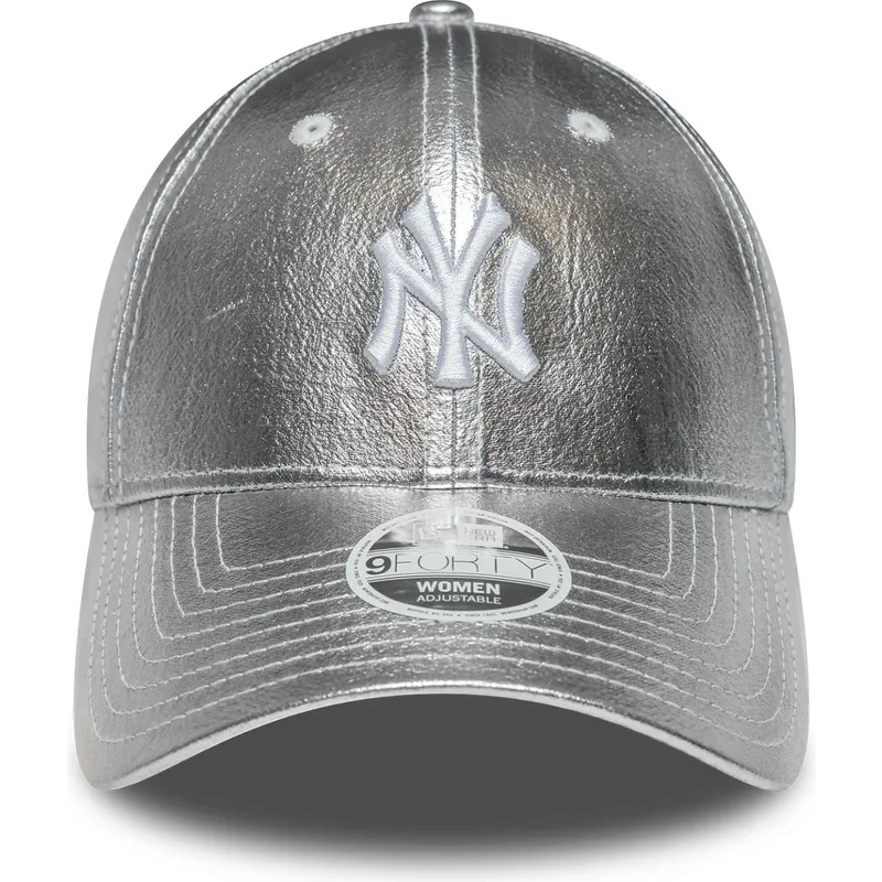 kapa-zaobljena-srebrna-podesiv-plateada-9forty-metallic-new-york-yankees-mlb-new-era