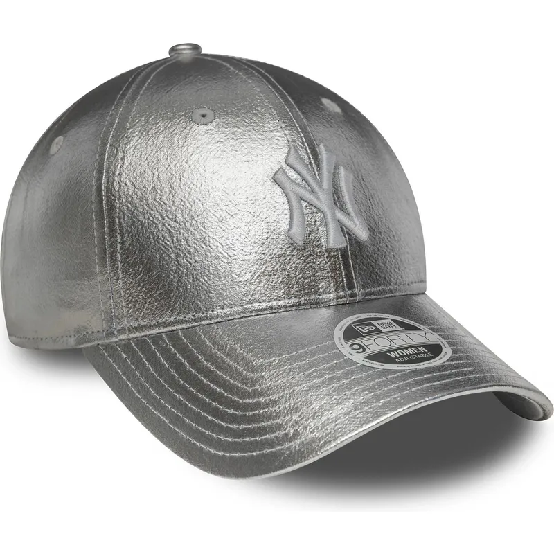 kapa-zaobljena-srebrna-podesiv-plateada-9forty-metallic-new-york-yankees-mlb-new-era