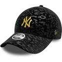 kapa-zaobljena-crna-podesiv-9forty-leo-velour-metallic-new-york-yankees-mlb-new-era
