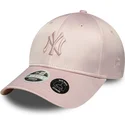 kapa-zaobljena-ruzicasta-podesiv-9forty-satin-bow-back-new-york-yankees-mlb-new-era