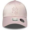 kapa-zaobljena-ruzicasta-podesiv-9forty-satin-bow-back-new-york-yankees-mlb-new-era