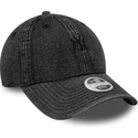 kapa-zaobljena-crna-podesiv-9twenty-denim-new-york-yankees-mlb-new-era