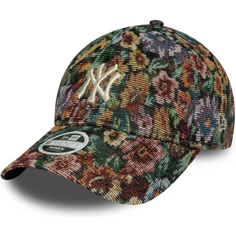 New Era Curved Brim Women 9TWENTY Floral New York Yankees MLB Multicolor Adjustable Cap