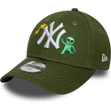 kapa-zaobljena-zelena-podesiv-za-djecu-9forty-space-icon-new-york-yankees-mlb-new-era