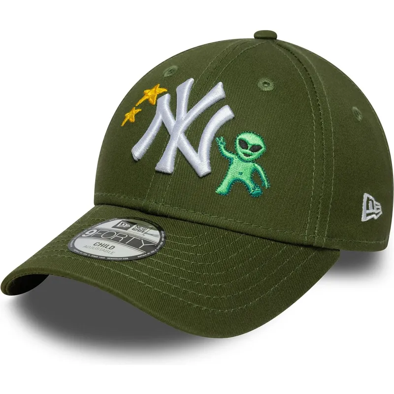 kapa-zaobljena-zelena-podesiv-za-djecu-9forty-space-icon-new-york-yankees-mlb-new-era