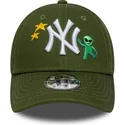 kapa-zaobljena-zelena-podesiv-za-djecu-9forty-space-icon-new-york-yankees-mlb-new-era
