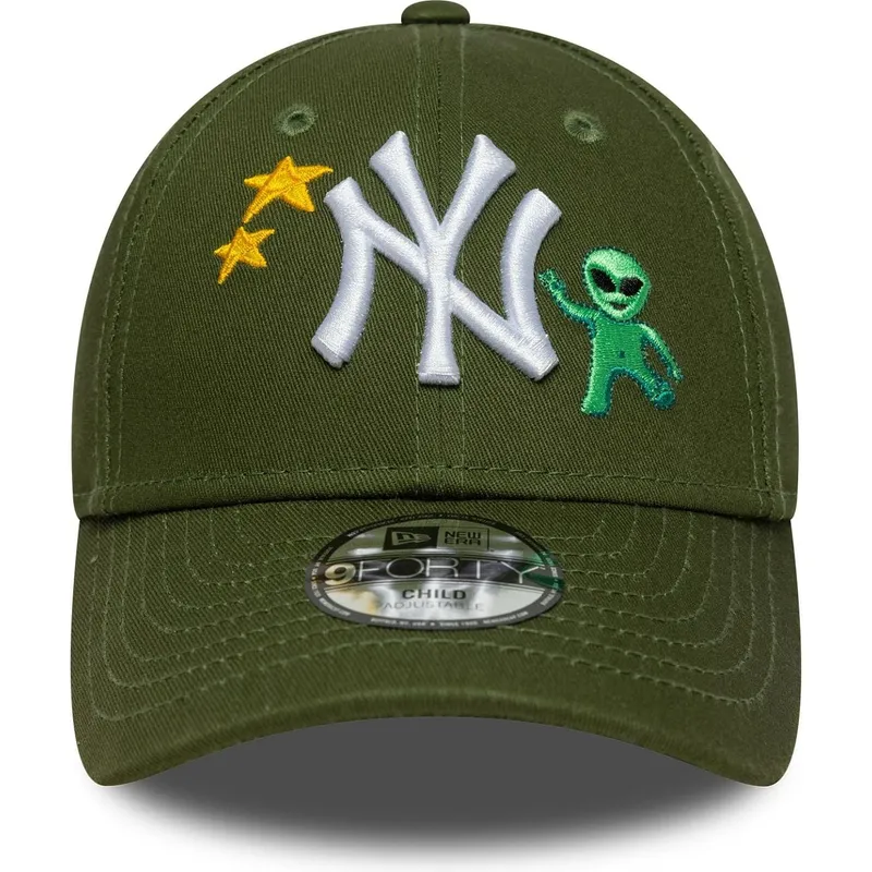 kapa-zaobljena-zelena-podesiv-za-djecu-9forty-space-icon-new-york-yankees-mlb-new-era