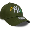 kapa-zaobljena-zelena-podesiv-za-djecu-9forty-space-icon-new-york-yankees-mlb-new-era