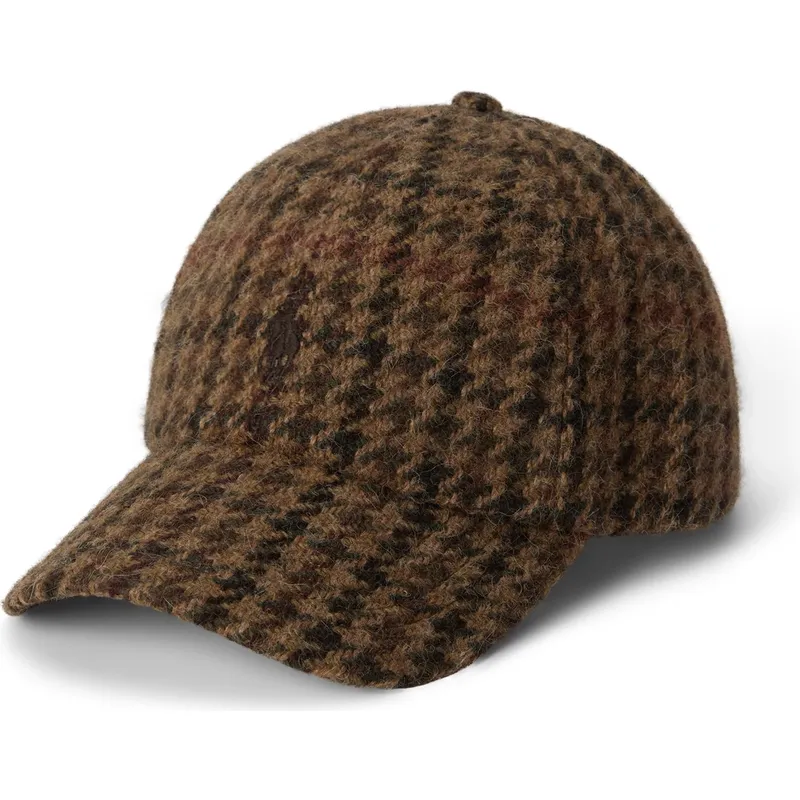kapa-zaobljena-smeda-podesiv-checked-wool-tweed-polo-ralph-lauren
