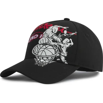 Cap zaobljena black snapback AND1