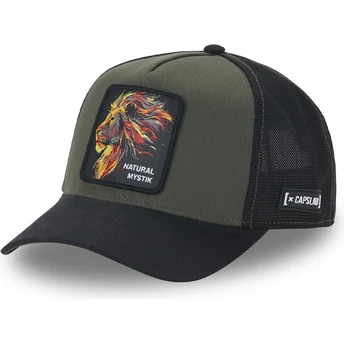 Kape zaobljena crna snapback león Natural Mystik MYS Beasts Lav Beasts Capslab