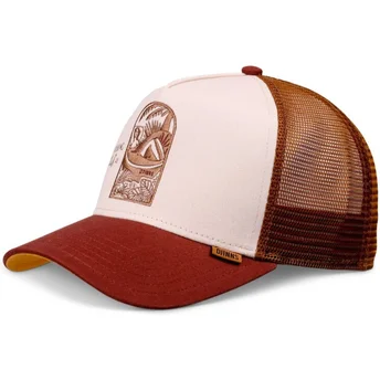 Kapa zaobljena smeđa snapback Do Nothing Club HFT DNC Bathing Girl Djinns