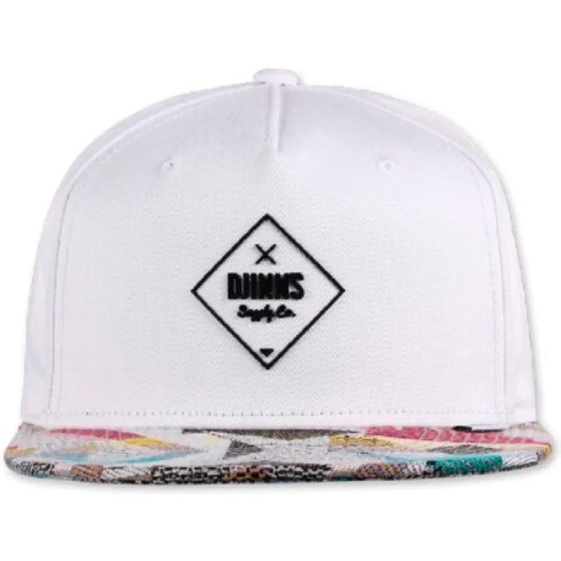 kapa-ravna-bijela-snapback-rubber-aztek-djinns