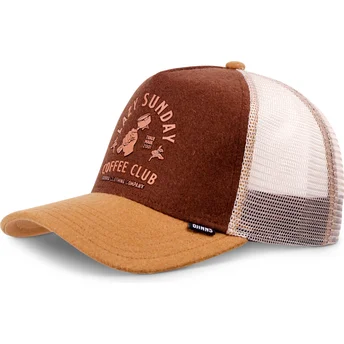 Kape zaobljena smeđa snapback HFT Lazy Barista Djinns