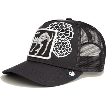 Cap zaobljena black snapback gato Dia de Michi Dia Los Muertos The Farm The Farm de Goorin Bros.