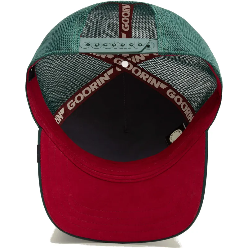 kape-zaobljena-zelena-snapback-caballo-dia-de-potro-dia-los-muertos-the-farm-the-farm-de-goorin-bros