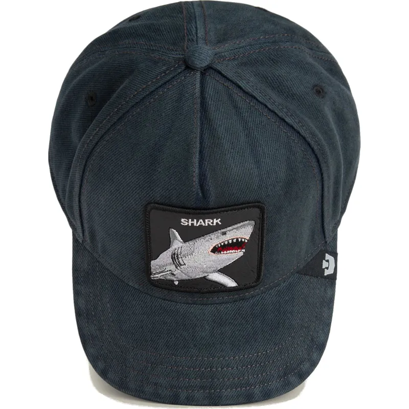 kapa-zaobljena-crna-snapback-denim-smurf-the-showdown-the-farm-goorin-bros