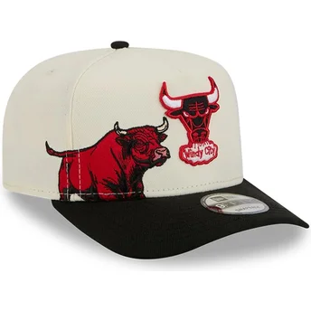 Cap zaobljena black snapback 9FIFTY A Frame Precurved Hardwood Classics Chicago Bulls NBA New Era
