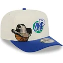 new-era-curved-brim-9fifty-a-frame-precurved-hardwood-classics-dallas-mavericks-nba-beige-and-blue-snapback-cap