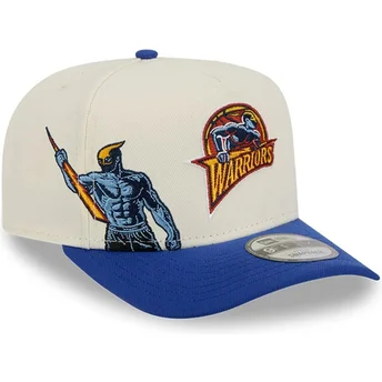 Kape zaobljena plava snapback 9FIFTY A Frame Precurved Hardwood Classics Golden State Warriors NBA New Era